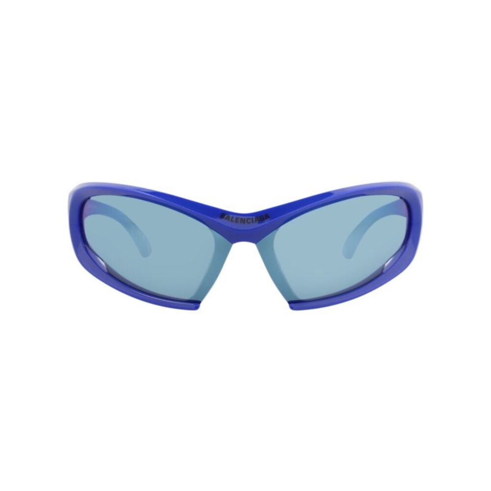 Balenciaga Shield-Frame Bio Injection Sunglasses Blue Unisex-Adult